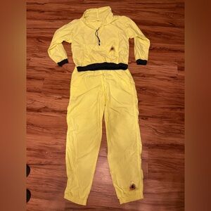 Vintage BODYGLOVE Yellow Tracksuit with Black Trim
